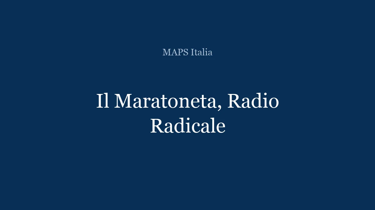 Il Maratoneta, Radio Radicale